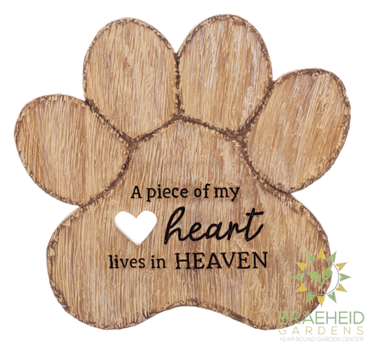 Pet Memorial Garden - Paw Print Stepping Stone