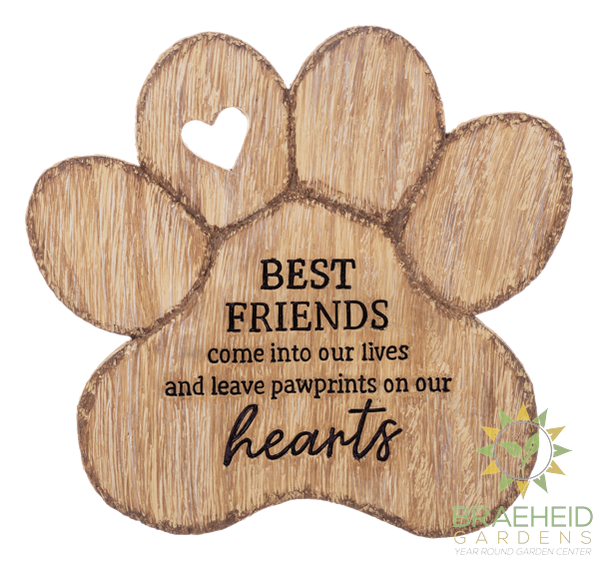 Pet Memorial Garden - Paw Print Stepping Stone