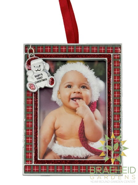 Frame Ornament - Bear - Baby's First Christmas
