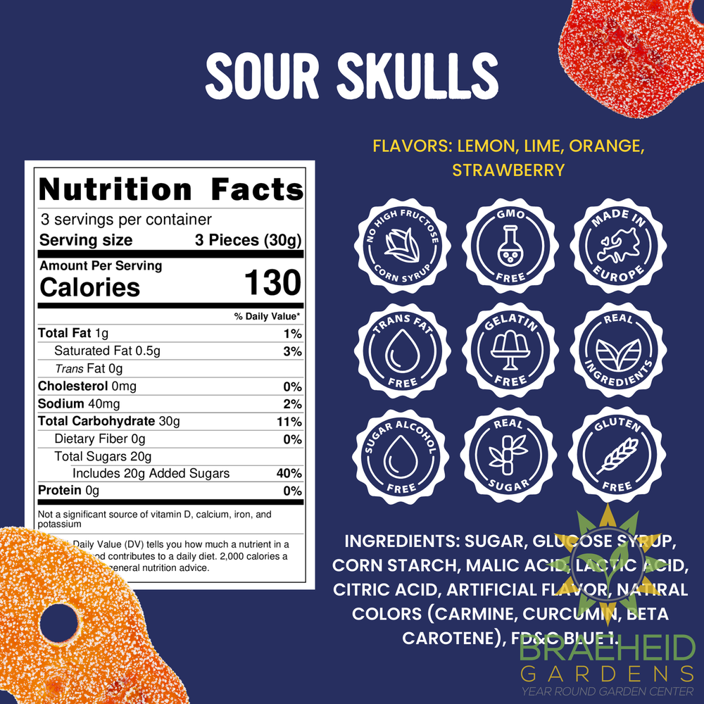 Sour Skulls Better-For-You Swedish Candy