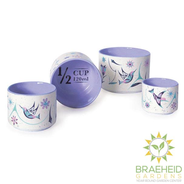 Ceramic Measuring Cup Set - Hummingbirds by Nicole La Rock