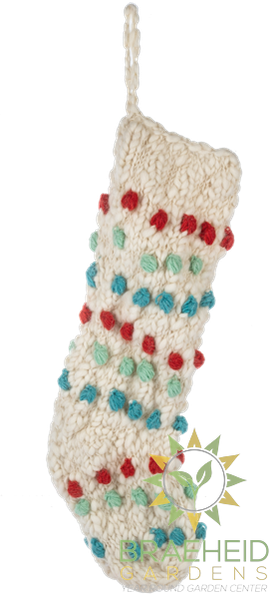 Knit Pom-Pom Stockings