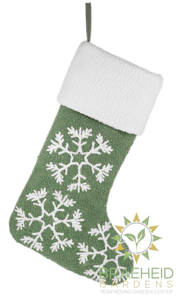 Knit Boucle Snowflake Stockings
