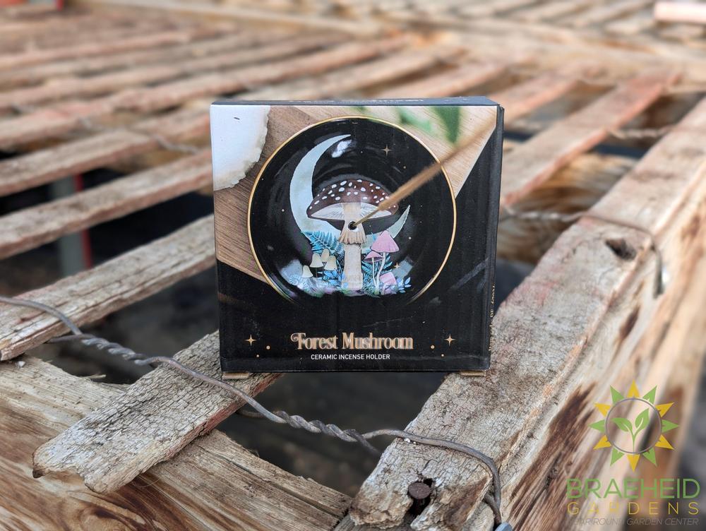 Mushroom Moon Incense Holder