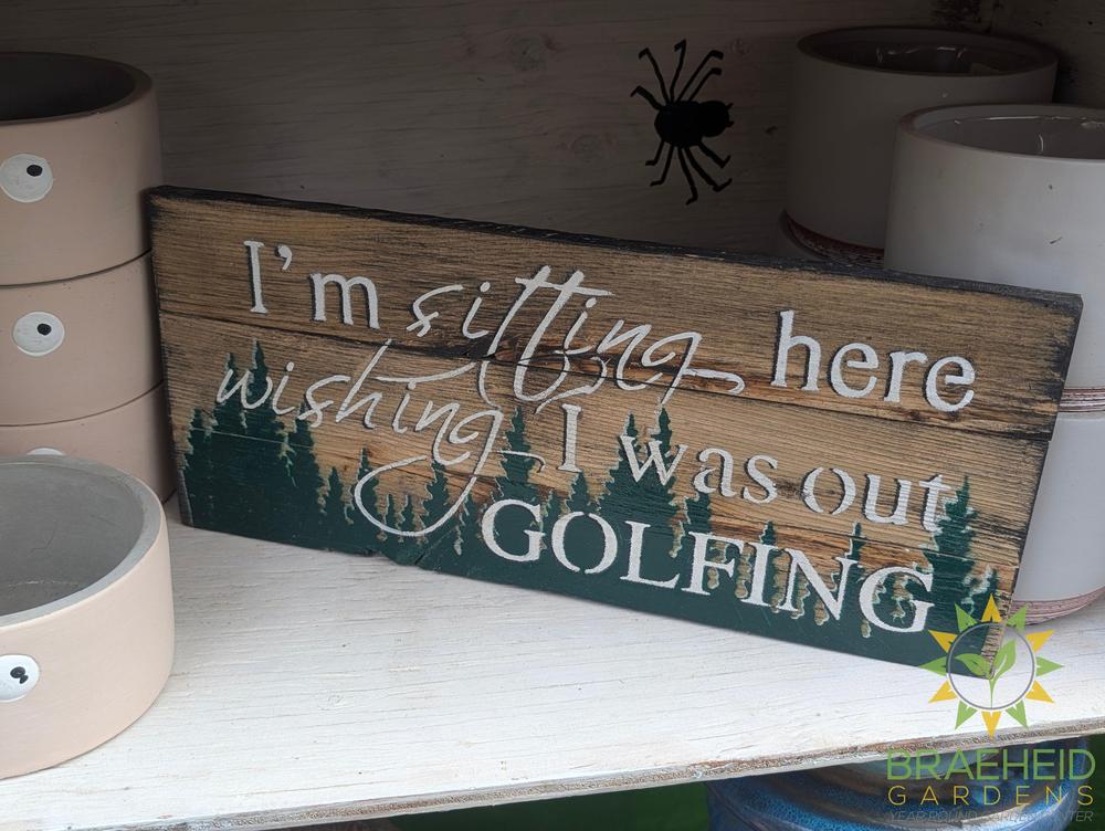 Reclaimed Wood Sign 6" x 14" w/ wire