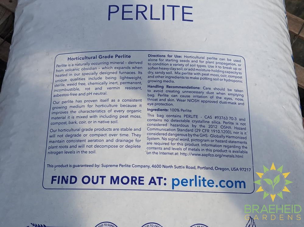 Supreme Perlite 4 cu. ft - NO SHIP -