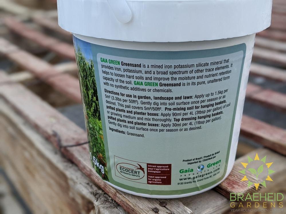 About Gaia Green greensand fertilizer