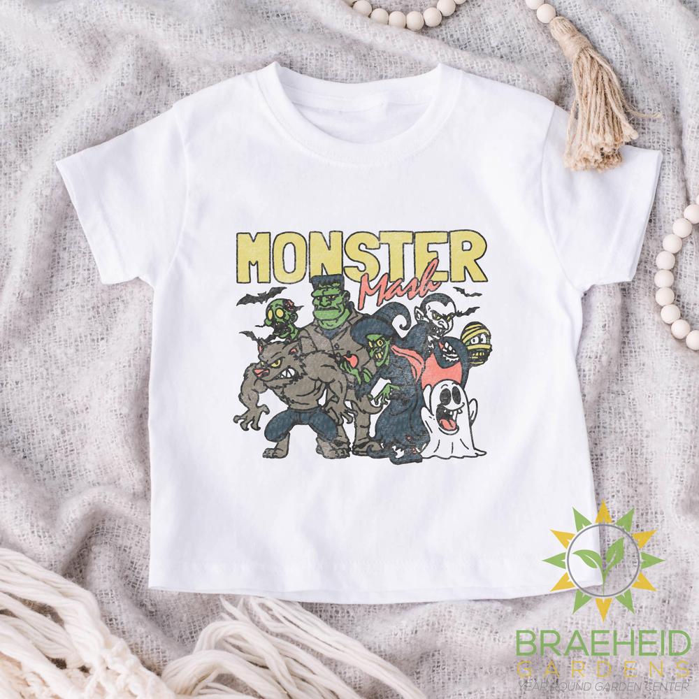 Kids Halloween Shirt Monster Graphic Tee For Toddler