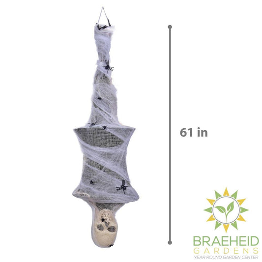 61 Inches Halloween Cocoon Corpse Decoration with Sound