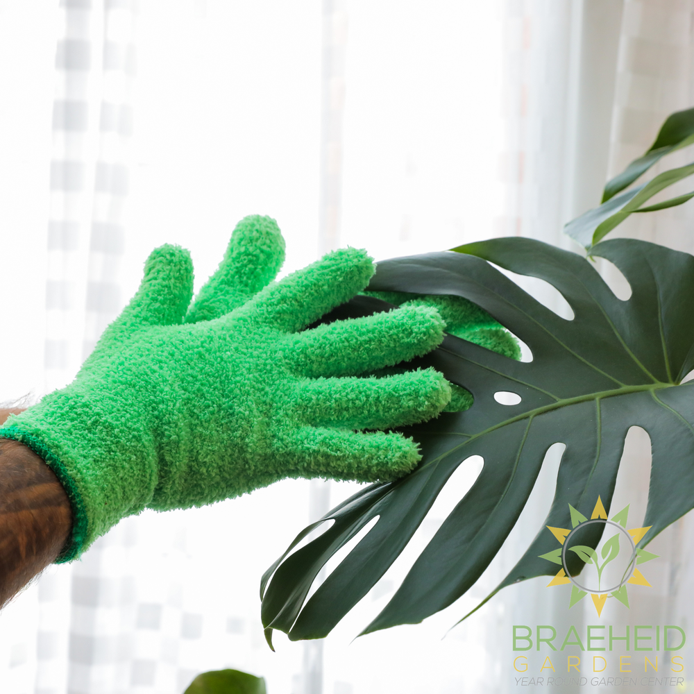 1 Pair Leaf Shining Microfiber Gloves