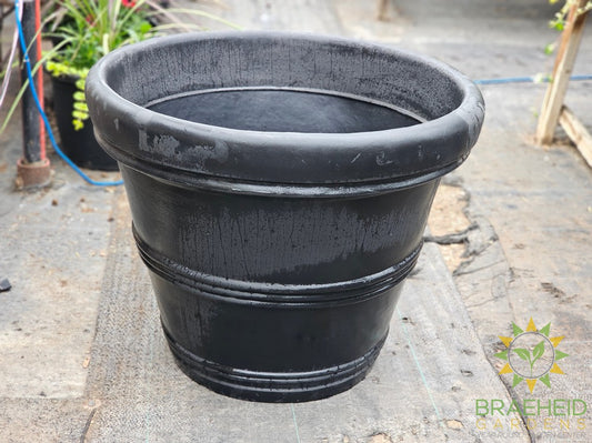 Eldora Black Resin Planter