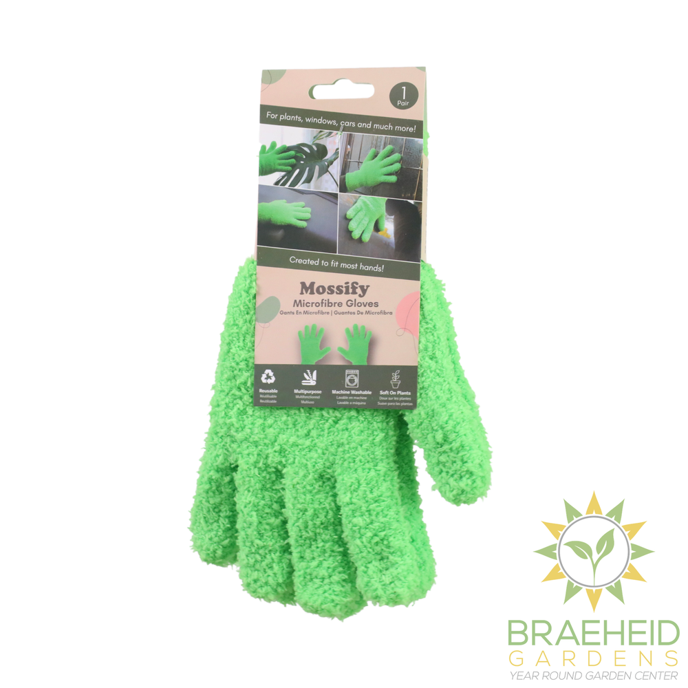 1 Pair Leaf Shining Microfiber Gloves