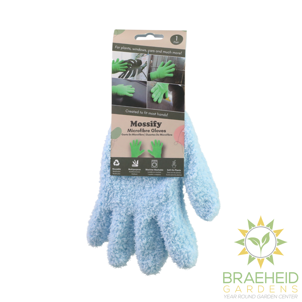 1 Pair Leaf Shining Microfiber Gloves