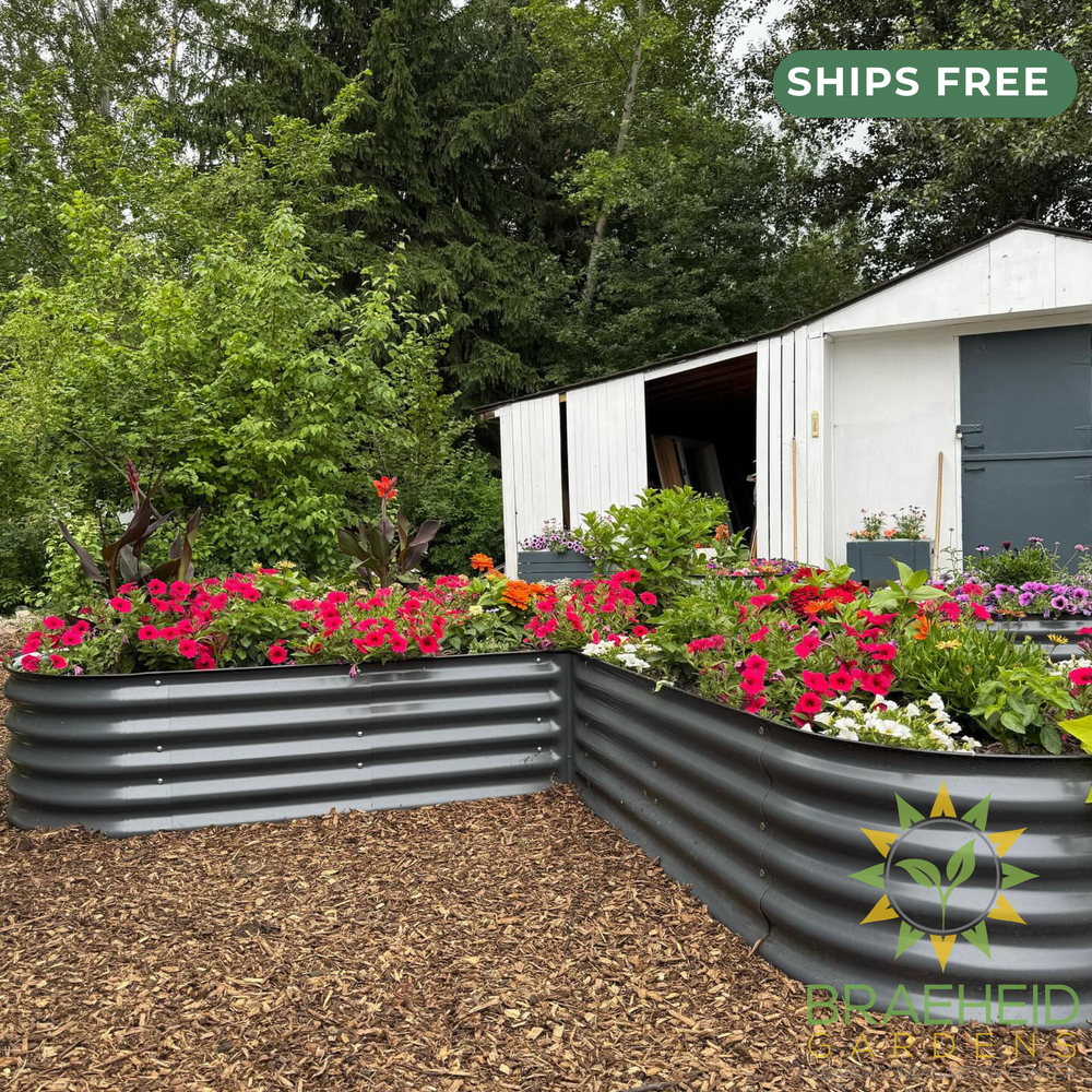 17" Tall L-Shape Garden Bed Kit