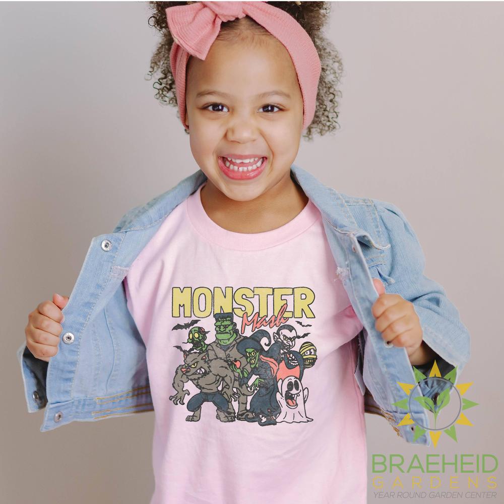 Kids Halloween Shirt Monster Graphic Tee For Toddler