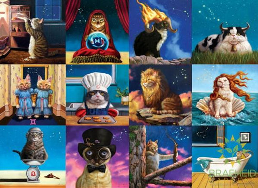 Zodiac Cats Puzzle