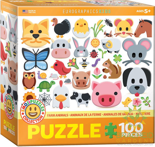 Emoji Farm Animals Puzzle