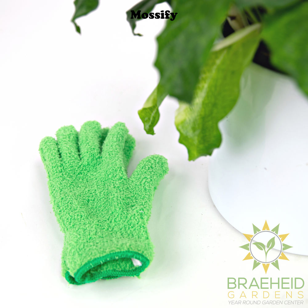 1 Pair Leaf Shining Microfiber Gloves