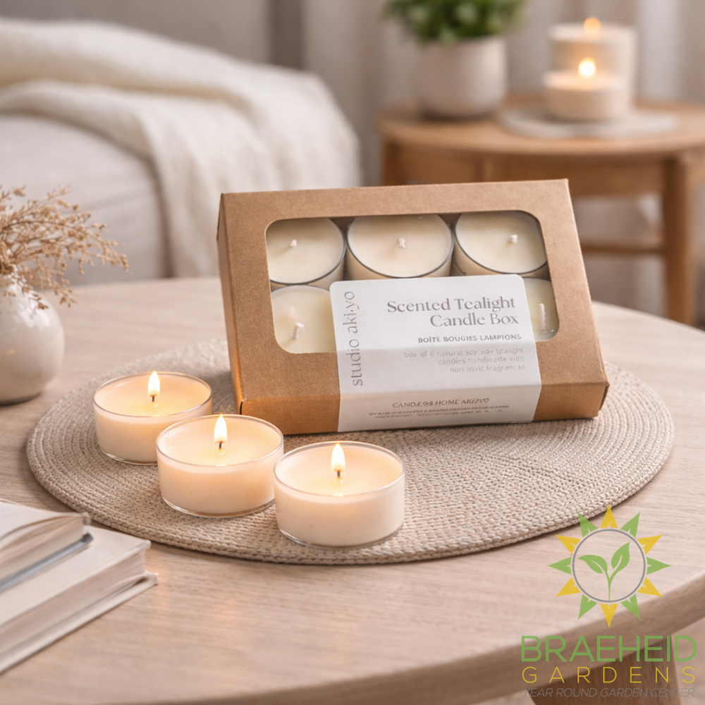 Citrus Sage Tealight Soy Candle Box of 6 | Clean Citrusy