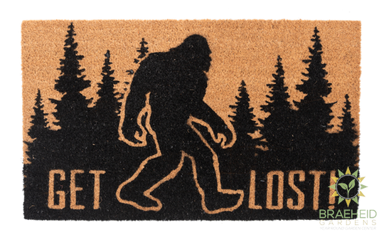 Get Lost Bigfoot Doormat
