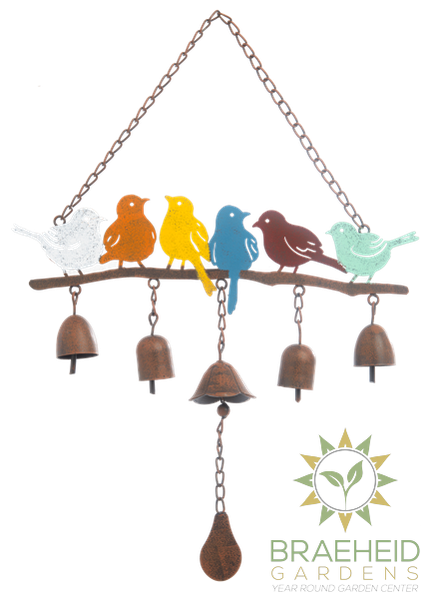 Laser cut Colorful Bird Wind chime