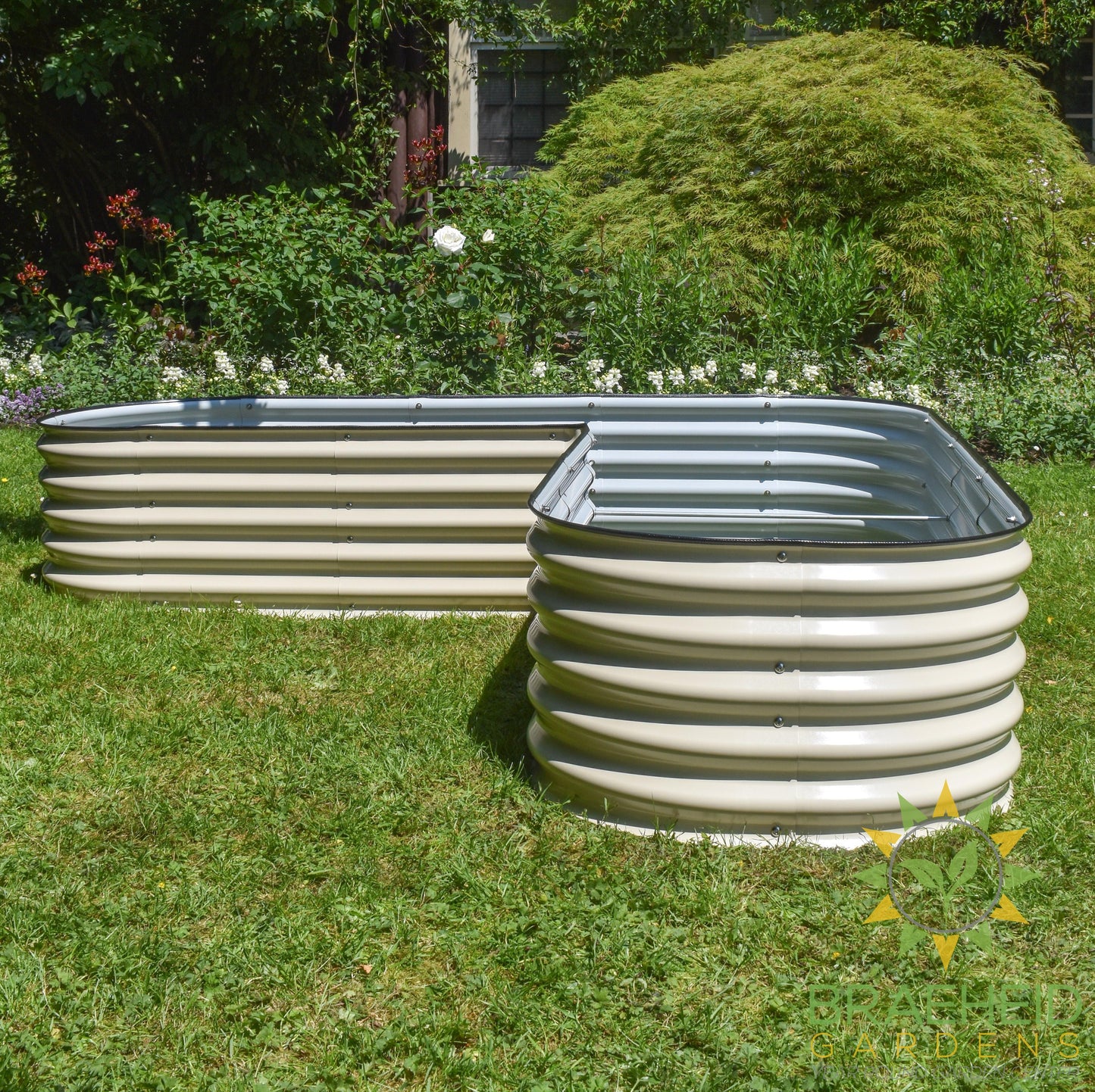 17" Tall L-Shape Garden Bed Kit