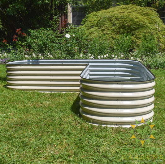 17" Tall L-Shape Garden Bed Kit