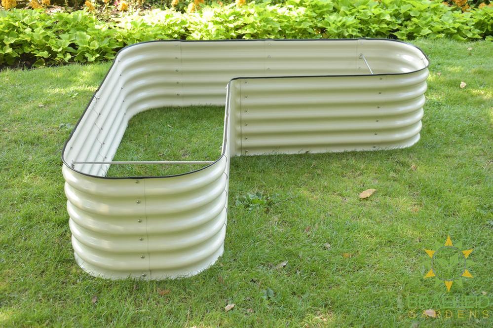 17" Tall L-Shape Garden Bed Kit