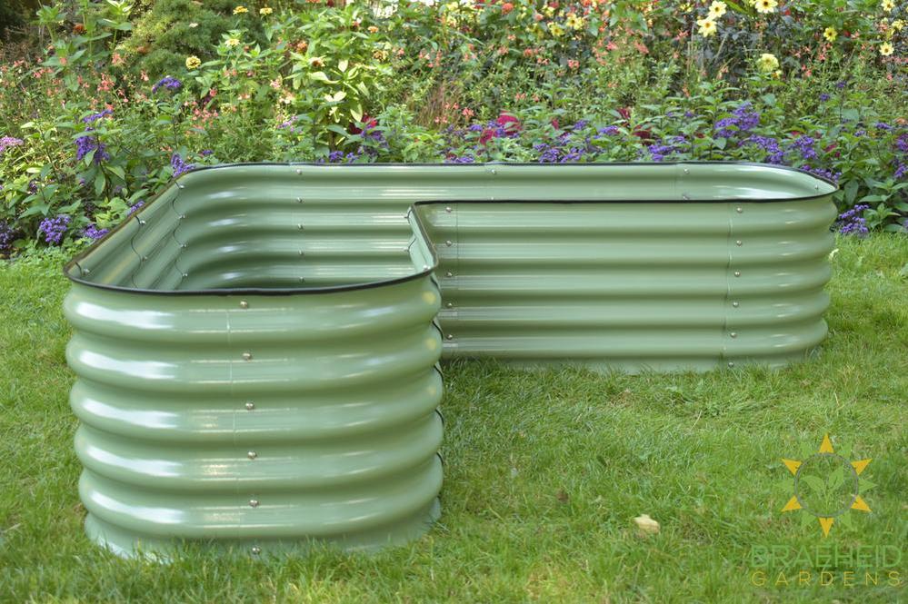 17" Tall L-Shape Garden Bed Kit