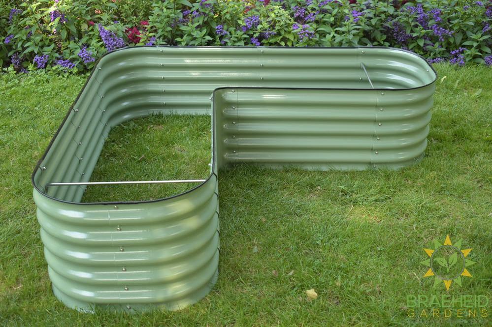 17" Tall L-Shape Garden Bed Kit