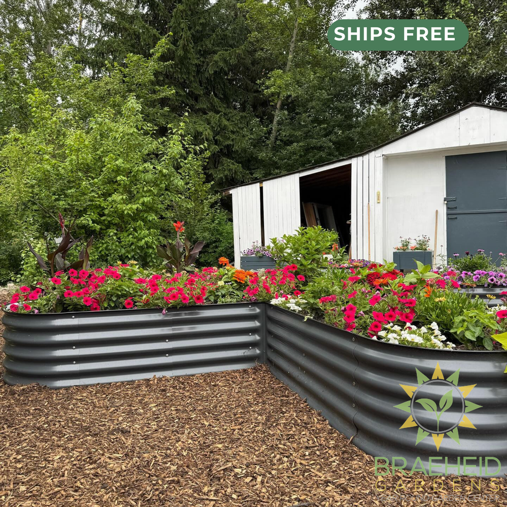 17" Tall L-Shape Garden Bed Kit