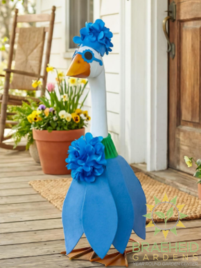 Giddy the Goose-Blue Hydrangea Outfit