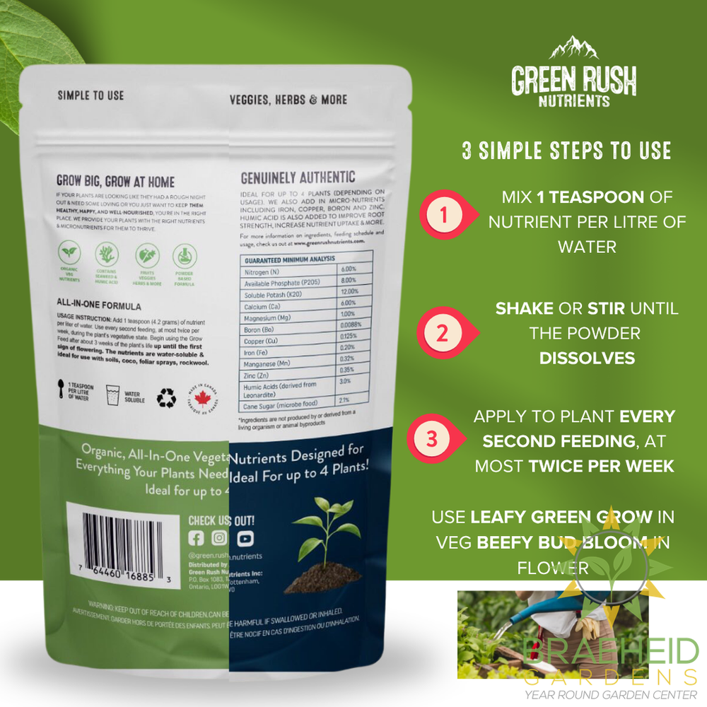 Veg To Harvest Pack: Leafy Green Grow & Beefy Bud Bloom Combo