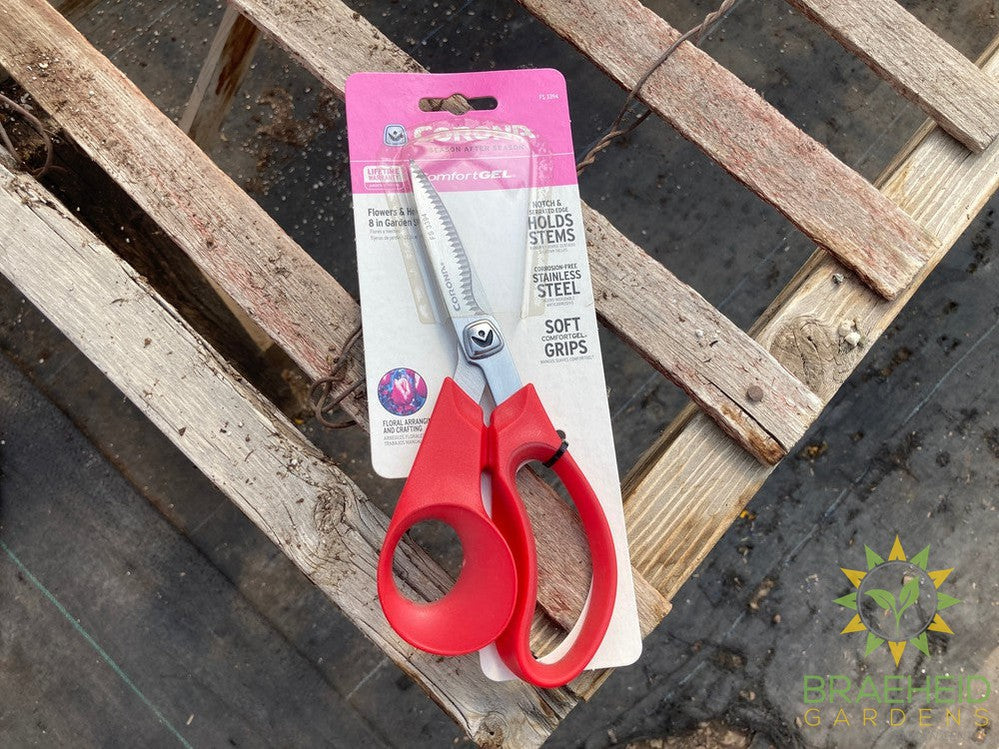 Floral Scissors with Comfort Gel