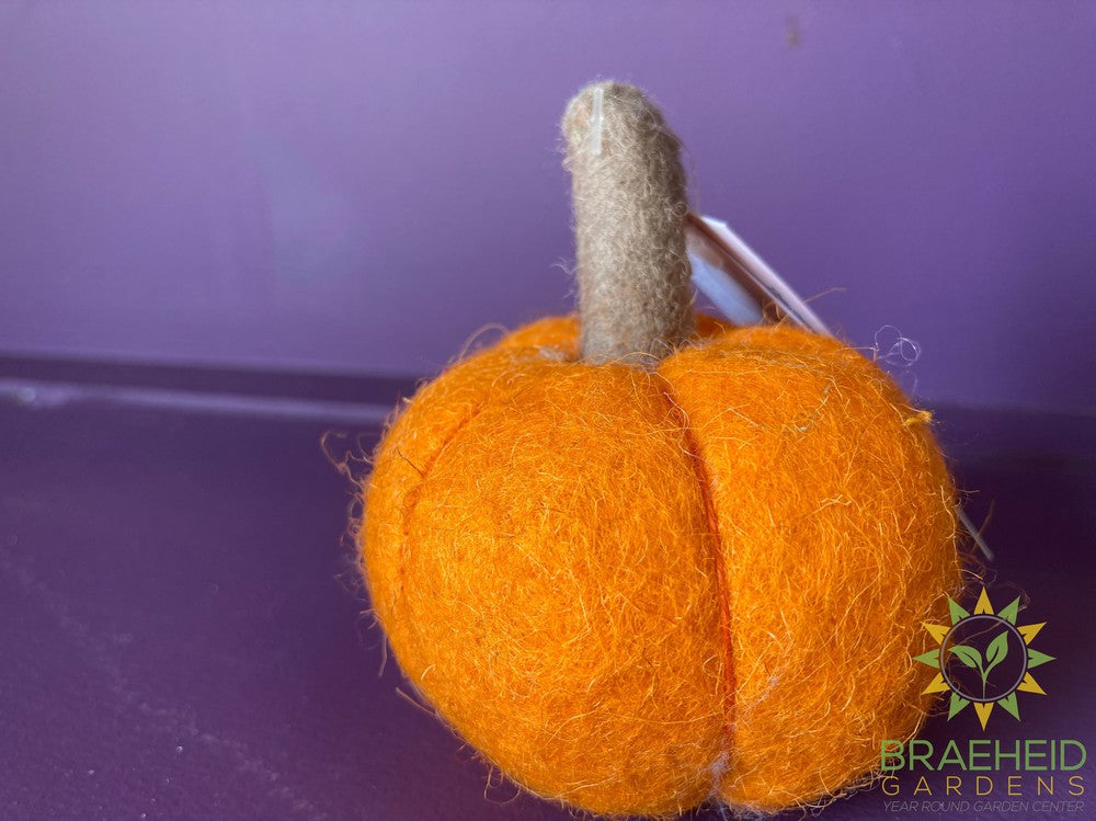 Handmade Felted Wool Pumpkin