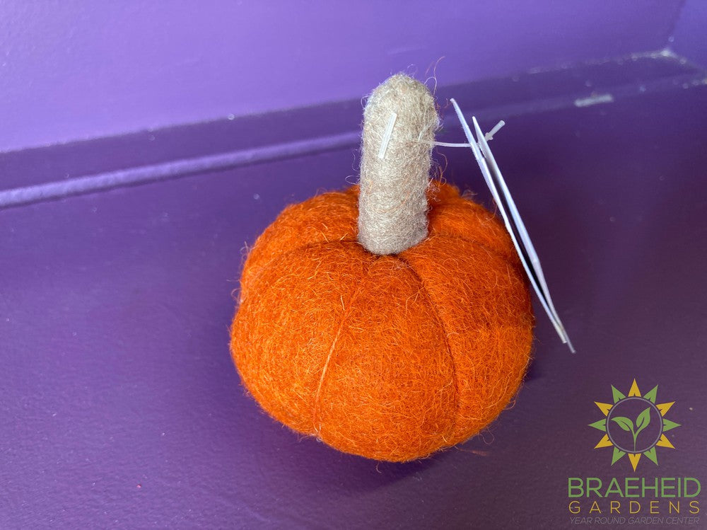 Handmade Felted Wool Pumpkin