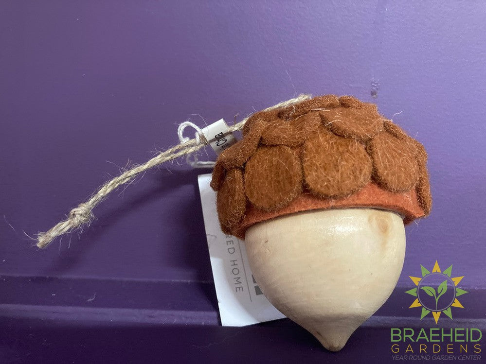 Felted Acorn Ornament