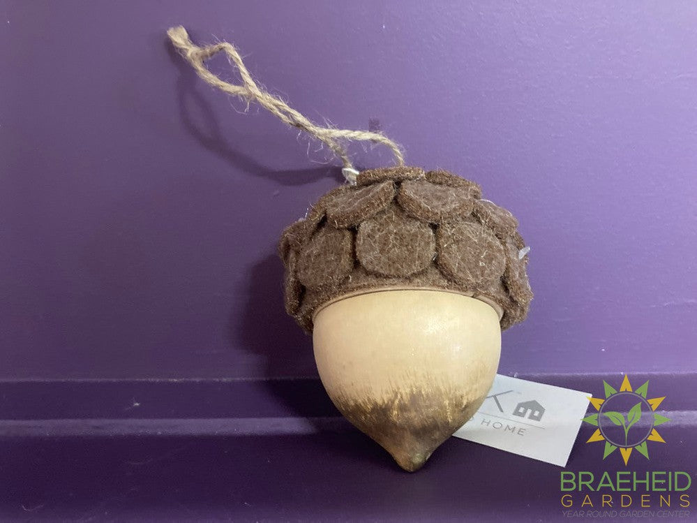 Felted Acorn Ornament