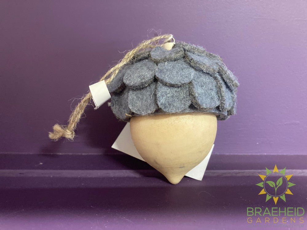 Felted Acorn Ornament