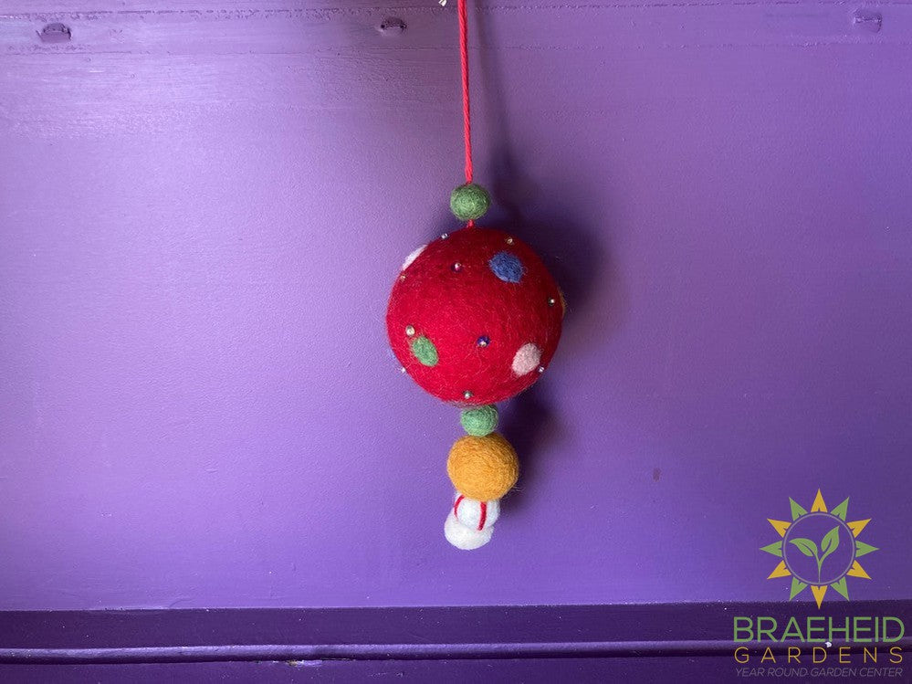 Wool Holiday Ball Ornaments