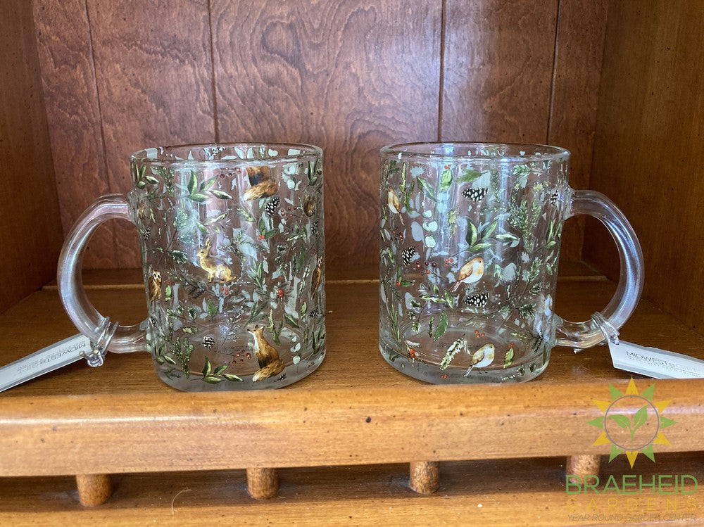 Woodland Glass Holiday Mug