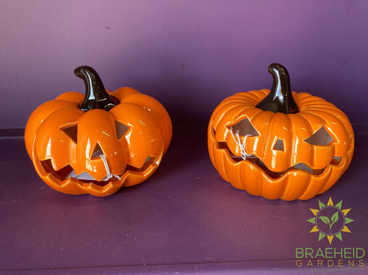 Light Up Jack O Lantern Figurines