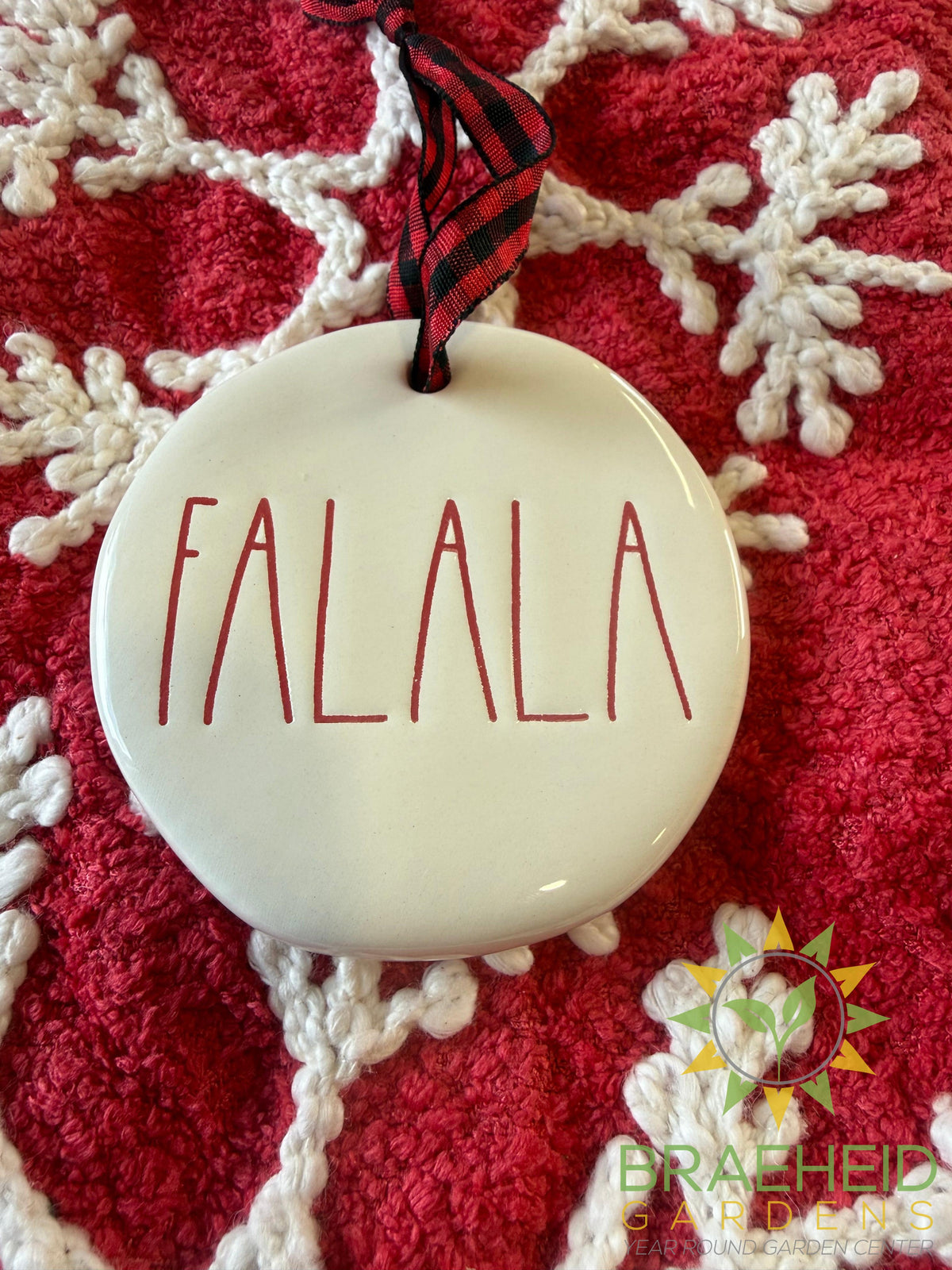 Rae Dunn Christmas Ornament - FALALA