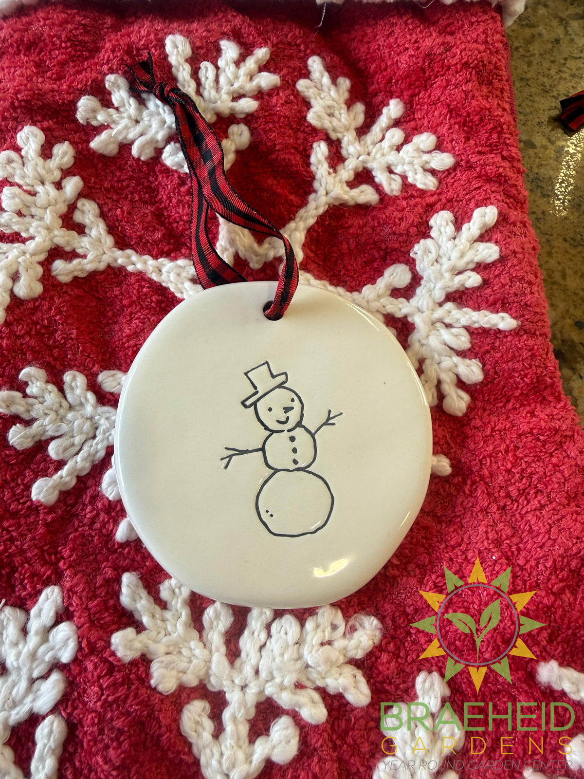 Rae Dunn Christmas Ornament - SNOWMAN