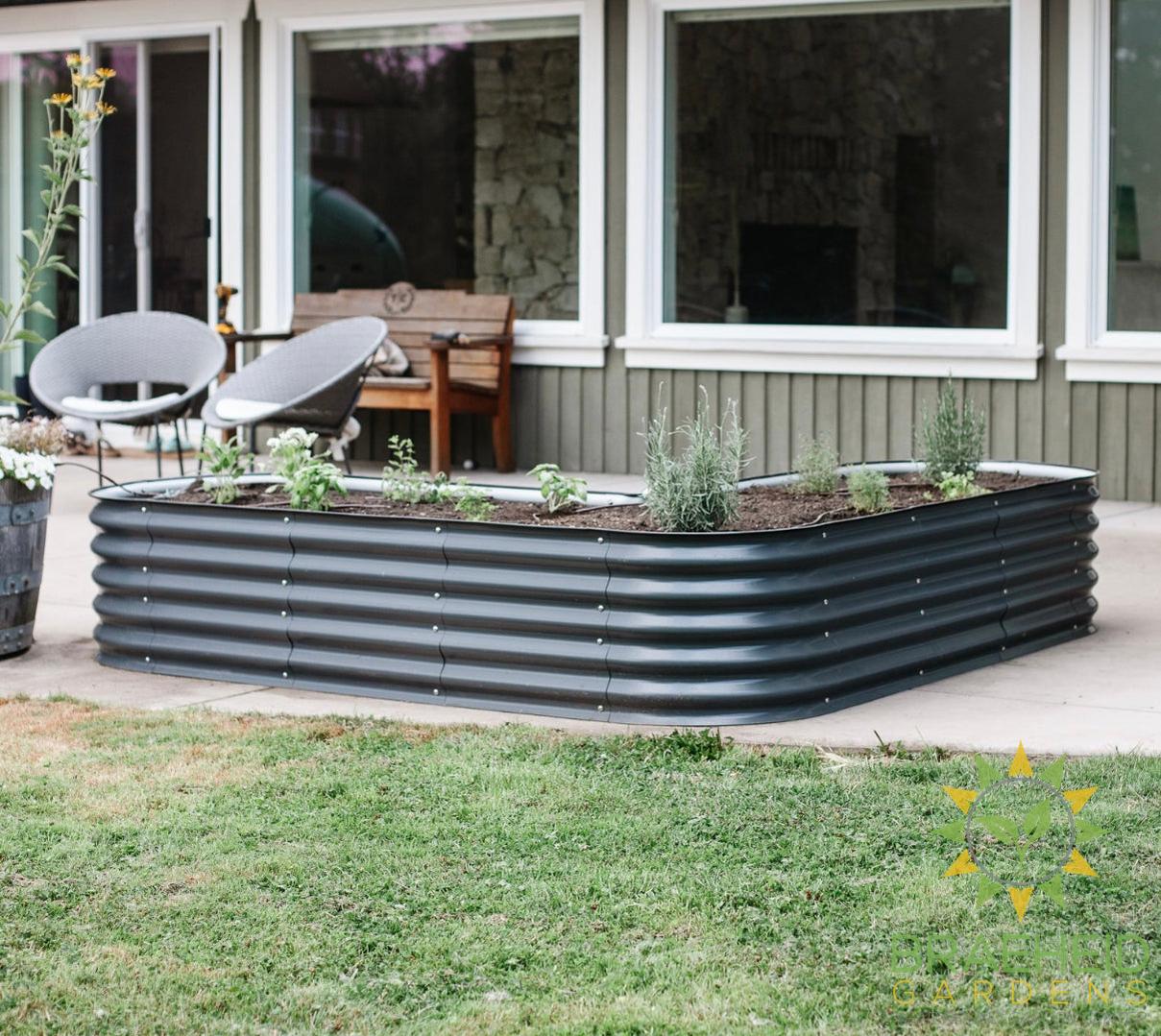 17" Tall L-Shape Garden Bed Kit