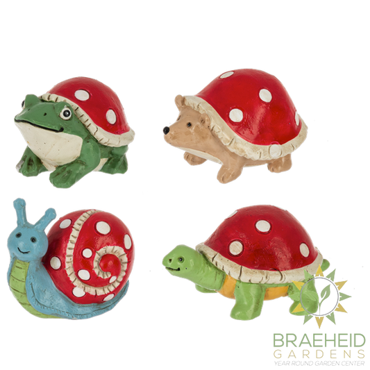 Toadstool Critter Figurines