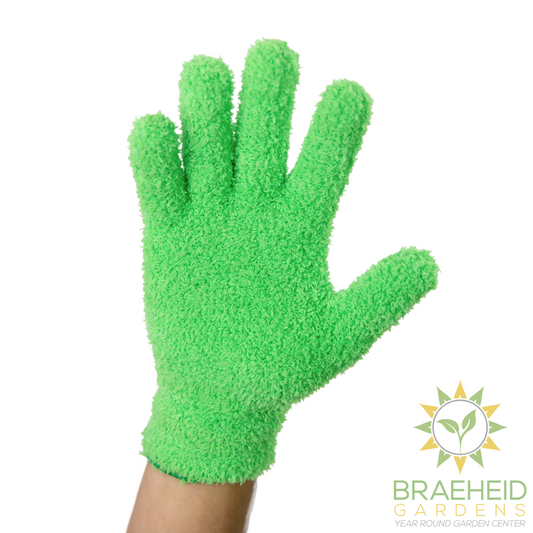 1 Pair Leaf Shining Microfiber Gloves