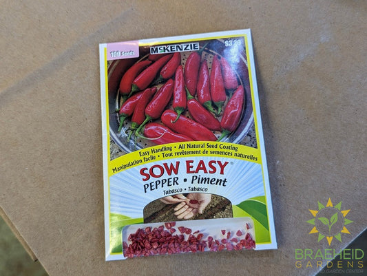 Tabasco pepper Mckenzie Seed Sow Easy