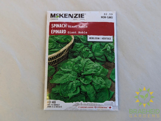 Spinach Giant Noble Mckenzie Seed