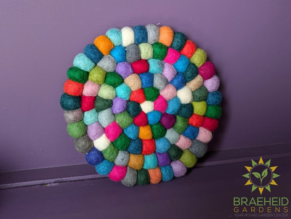 Felt Ball Trivet Round